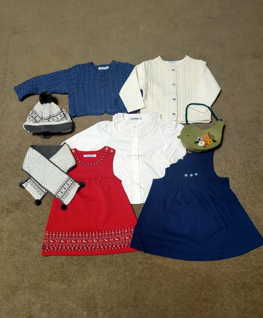 familiar 80cm 子供服 8点セット sd2_87f30fd562076dc54ee5c15065