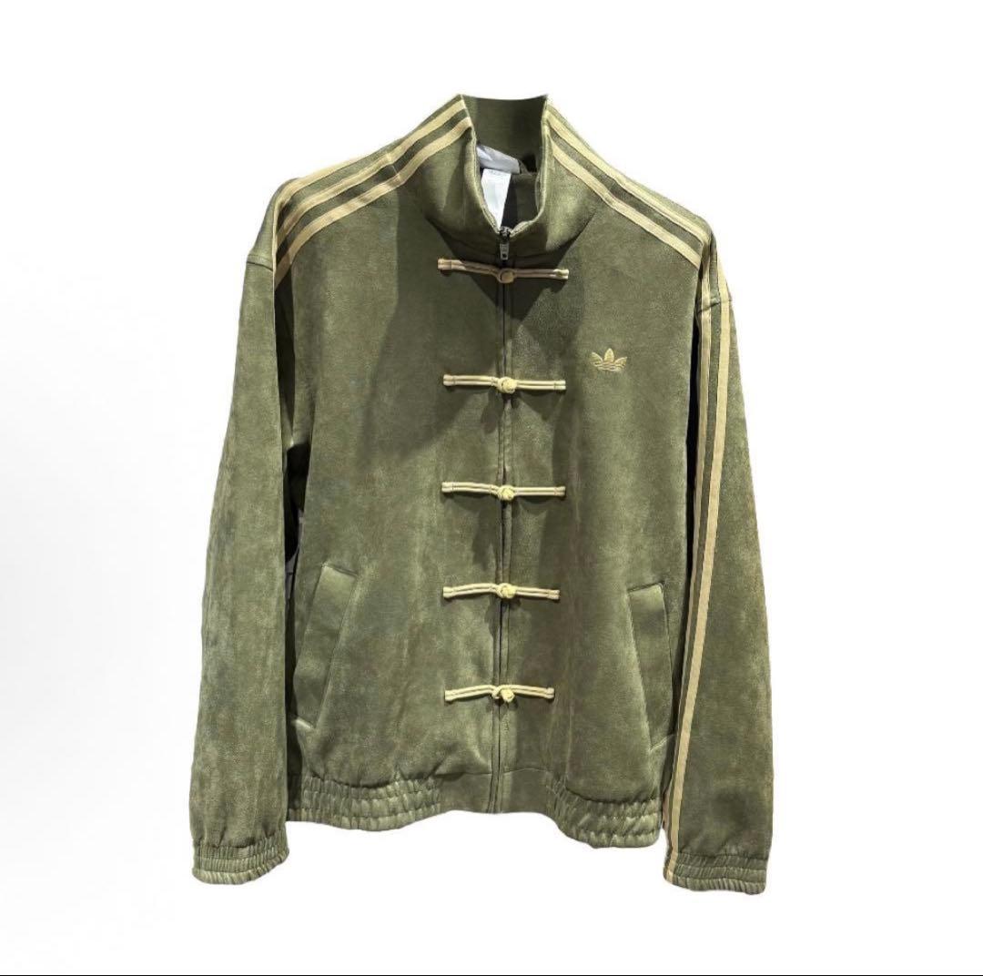 海外限定2XL Adidas チャイナトラックジャケット グリーン　KT3847 adidas Originals - 海外限定2XL Adidas チャイナトラックジャケット
