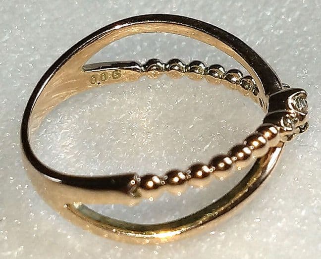 K10 ダイヤモンドリング D0.06ct 1.53g 7号