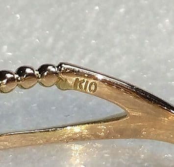 K10 ダイヤモンドリング D0.06ct 1.53g 7号