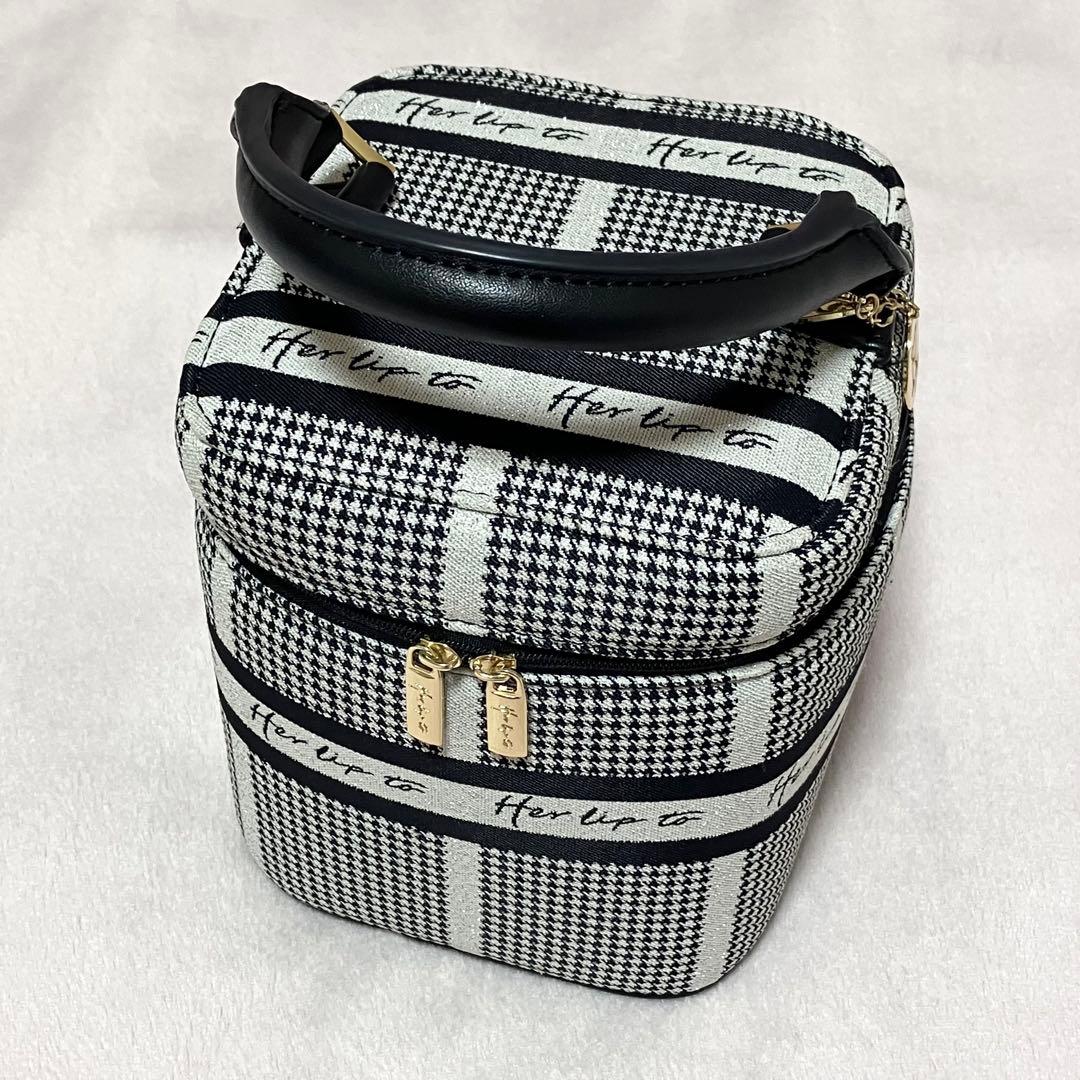 Herlipto Jacquard Vanity Bag シルバー ハリプ - メルカリ