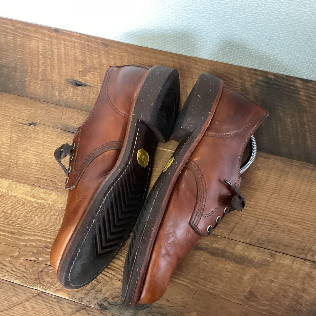 CHIPPEWA サービスオックスフォード プレーントゥ ブラウン US9 - メルカリ