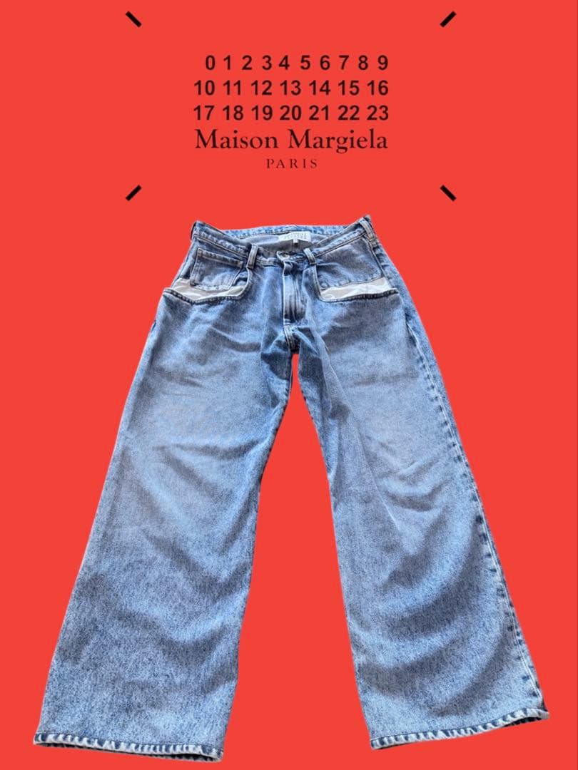 値下交渉◎ Maison Margiela デニム コントラストポケット 38 - メルカリ
