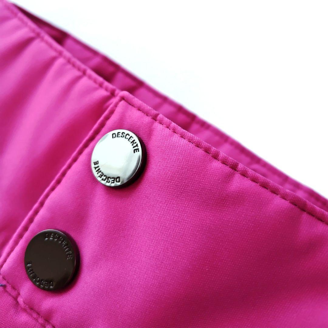 新品タグ付 DESCENTEデサント スキーウェアパンツ ピンク レディースL