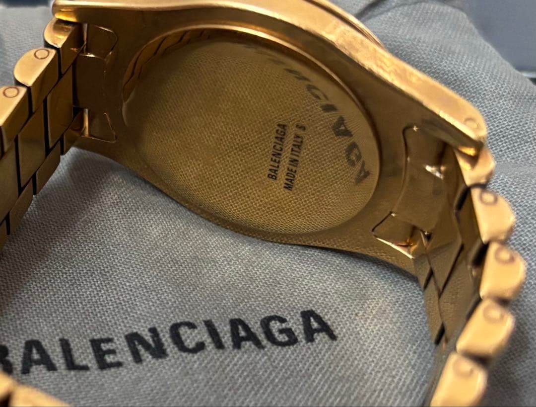 BALENCIAGA BB TIME BRACELET GOLD - メルカリ