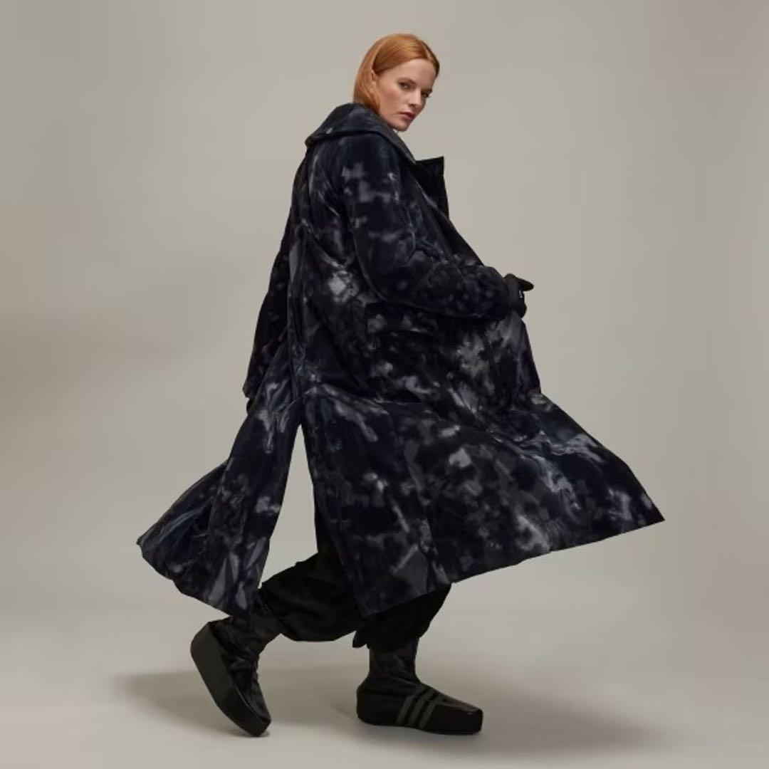 Y-3 中綿ロングコート アウター ワイスリー YOHJI ロング マキシ Y-3 - Y-3 ワイスリー ダウンコート ロング ブラック ヨウジヤマモト