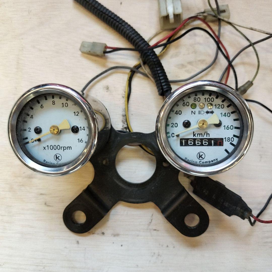 モンキー エイプ等 キタコ ミニミニメーター 中古品 モンキースペシャルタコメーター15000RPM表示ホワイト : ミニモト公式