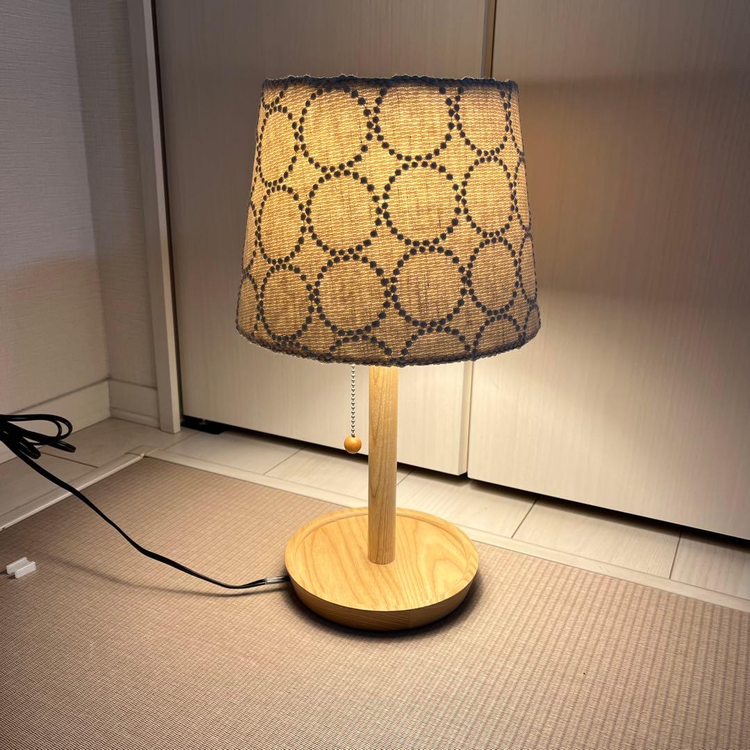 ミナペルホネン　タンバリン　ランプシェード　照明　テーブルスタンド　ハンドメイド ミナペルホネン タンバリン テーブルスタンド スタンドライト