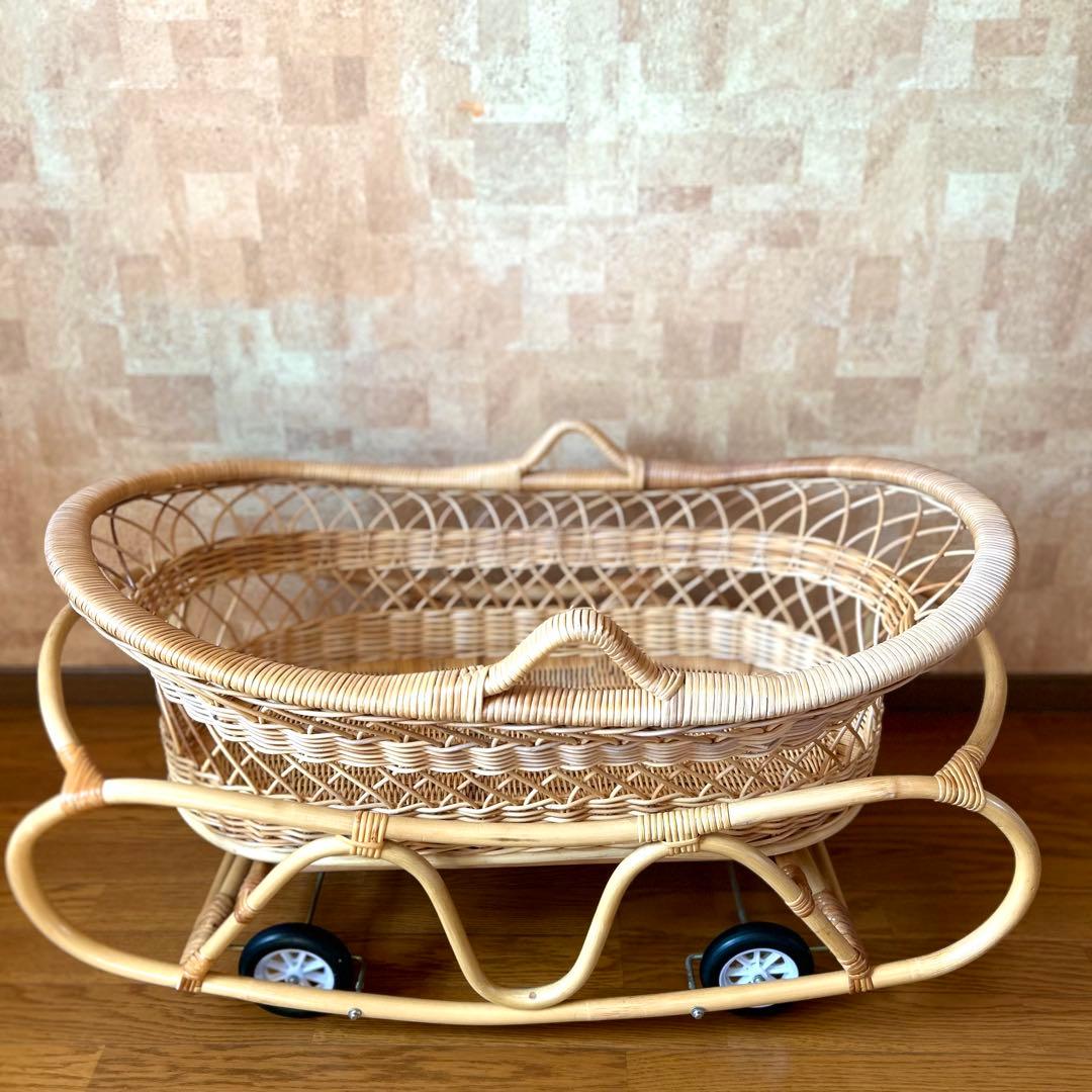 美品☆藤のゆりかご 美品藤のゆりかご ラタンインテリアや店舗の