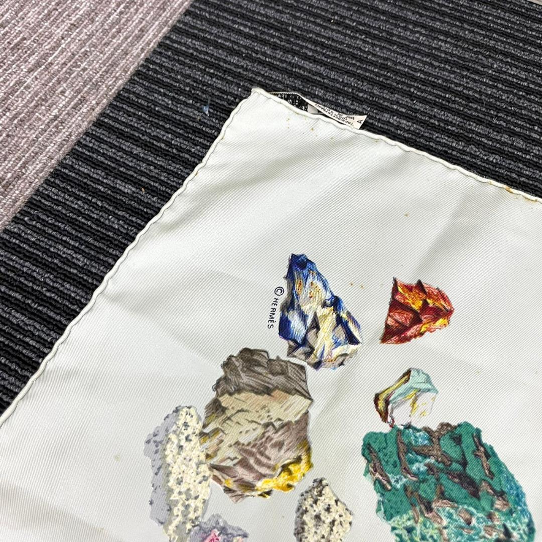 エルメス HERMES カレ 90 MINERAUX 鉱物 スカーフ シルク XU4901407127