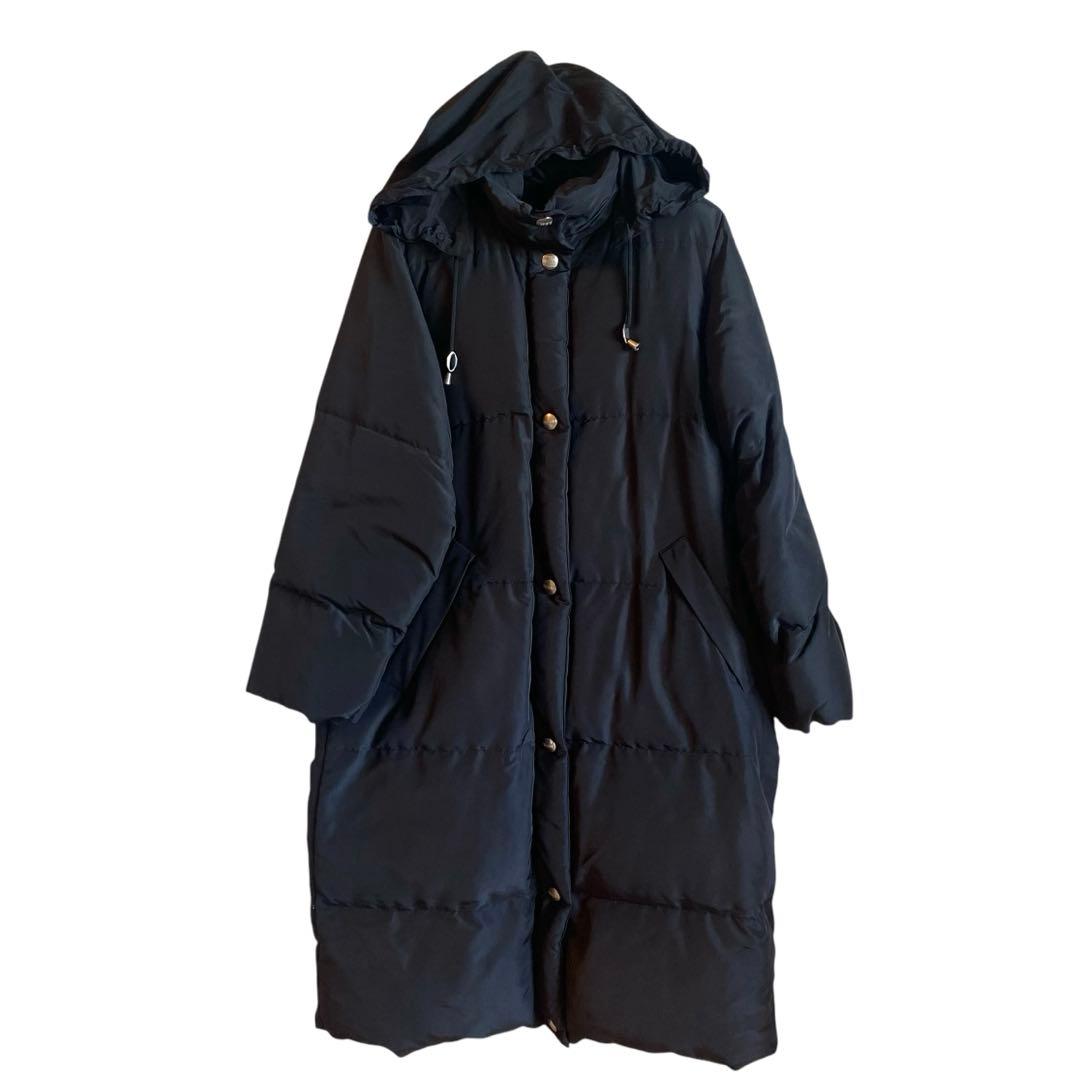 極美品 MaxMara マックスマーラ リアルグースダウン ロングコート L