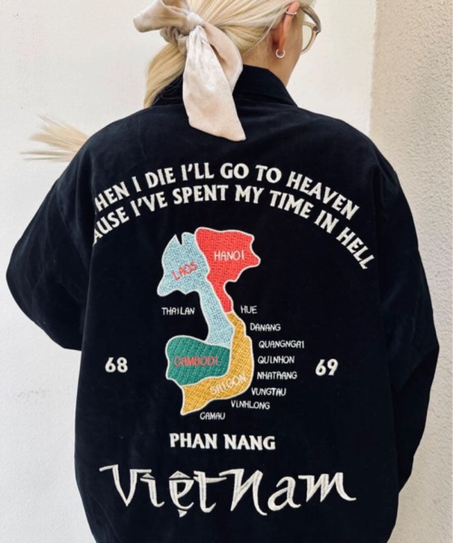 ジャケット・アウター HOUSTON / COTTON VELVETEEN VIETNA JACKET セール】【HOUSTON/ヒューストン】COTTON VELVETEEN VIETNAM JACKET