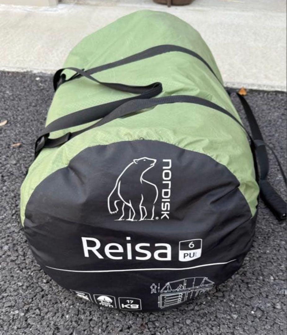 Nordisk Reisa 6人用テント　インナーテント、フットプリント付き Reisa 6 Beige tent With Brown Skirt