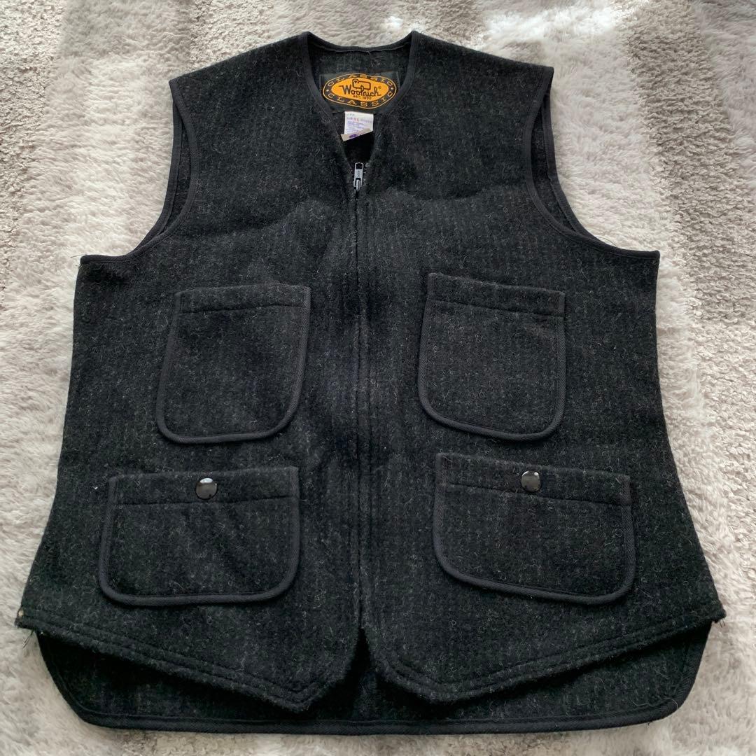 Wool rich ウールジップアップベスト　サイズ36 used USA製 WOOLRICH(ウールリッチ) 80's 4 pocket wool zip up vest 4ポケット
