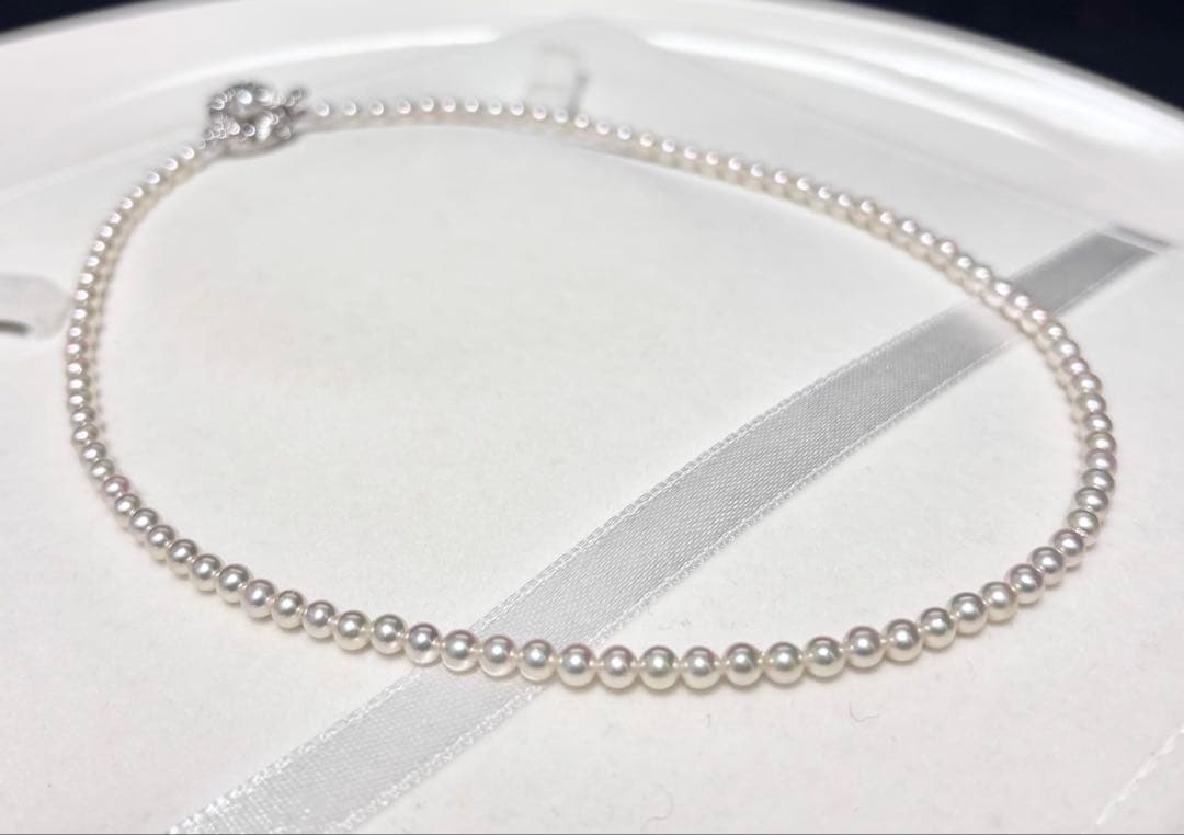 処分価格！①照り最強オーロラ彩凛レベル3.5-4.0mm アコヤ真珠ベビーパール