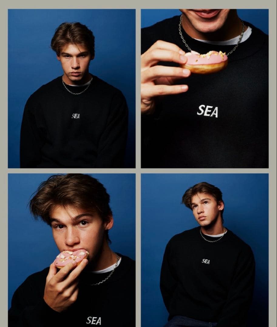 WIND AND SEA Cotton Cashmere Knit Black