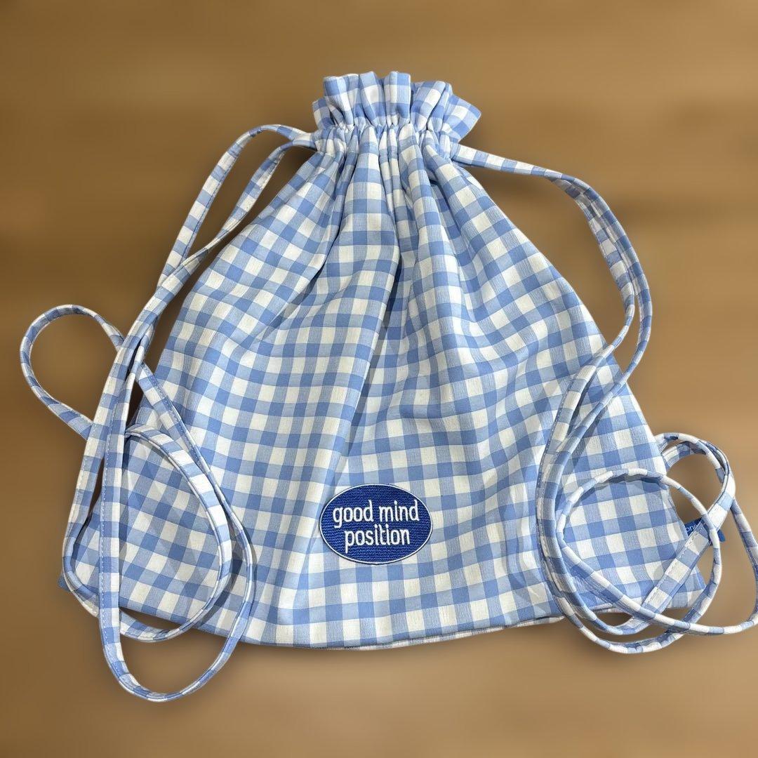 f*a様 yurika akutsu ユリカアクツ ワンアパ 水色チェックリュッ