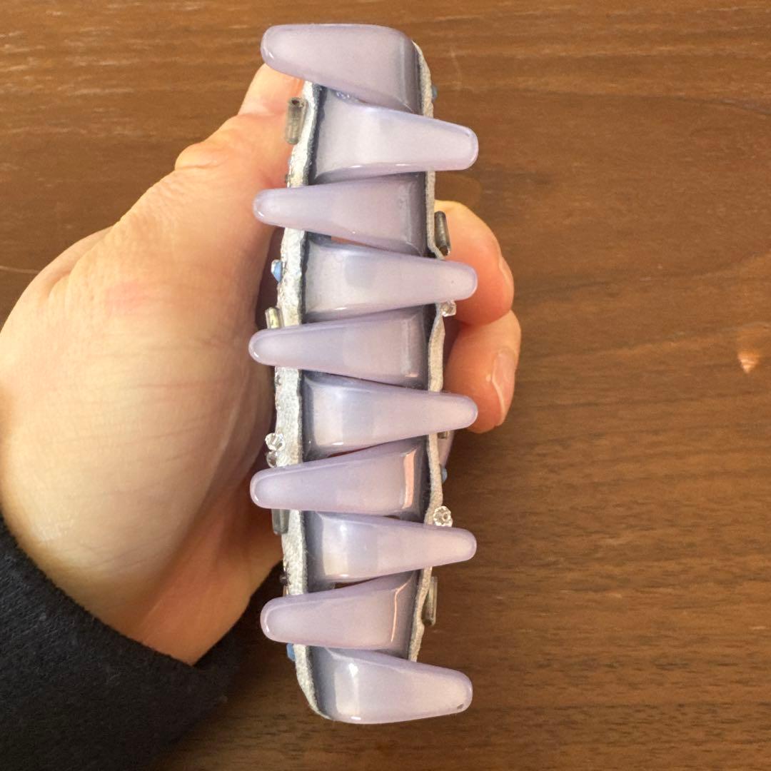 《未使用》acca アッカ 雪の結晶のヘアクリップビジュー付き