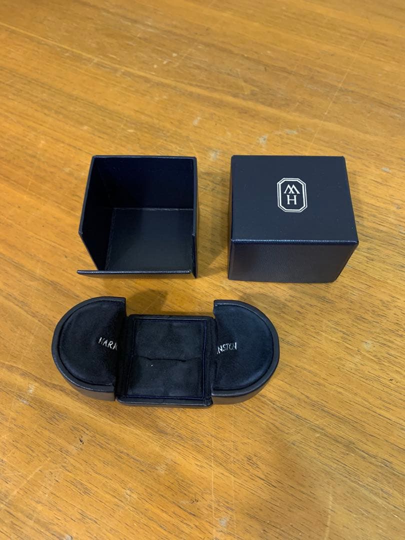 G0919-12★空箱　HARRY WINSTON リング　ケース HARRY WINSTON - ハリーウィンストン ペア箱 空箱 指輪用 HW HARRY
