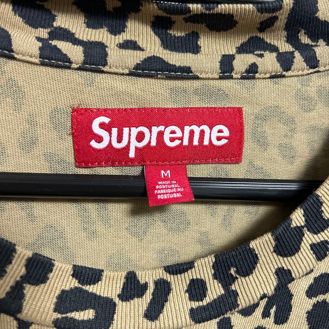シュプリーム レオパード ロンT 長袖 Mサイズ ヒョウ柄 2023AW - メルカリ