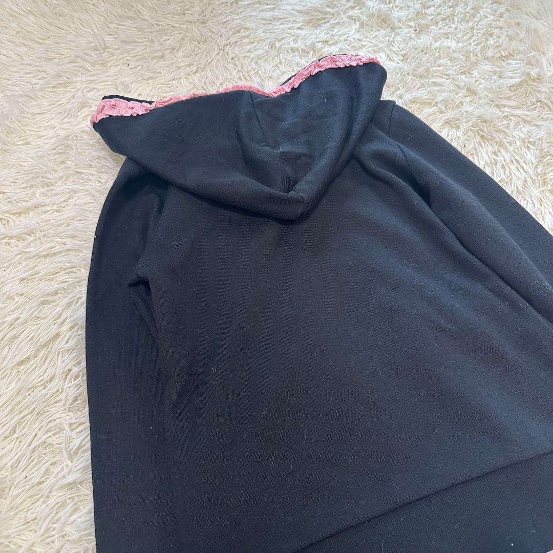 00s y2k 平成姫ギャル TRALALA パーカー フリル リボン 女の子 - メルカリ