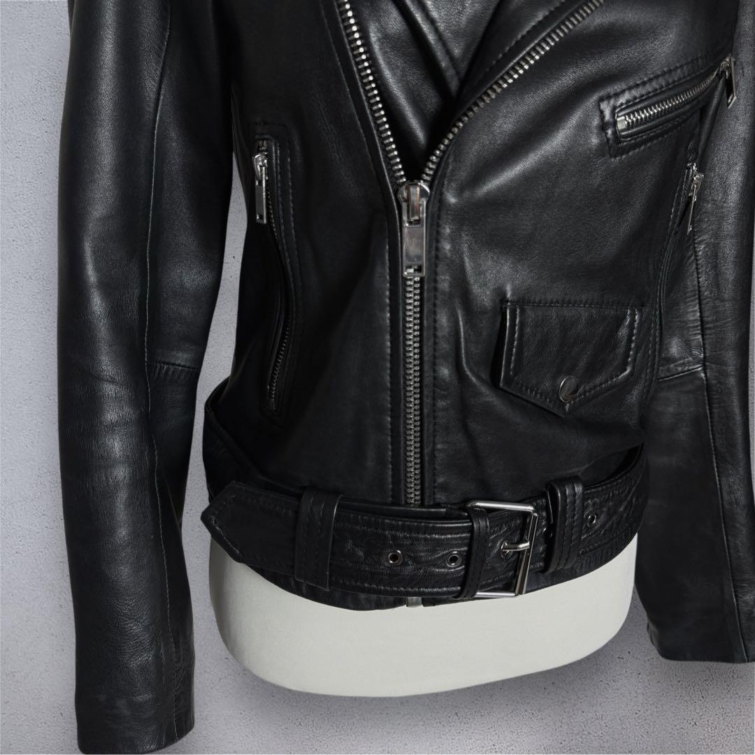 ダークコア y2k レザー ライダースジャケット 短丈 jacket NANA - メルカリ