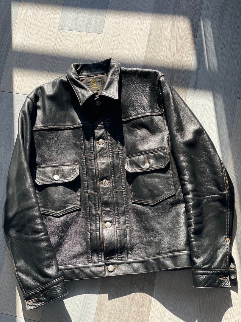 サイズ42 オール馬革　茶芯　ファインクリークレザー　バージニアビーチ FINE CREEK LEATHERS【Virginia Beach / バージニアビーチ】2