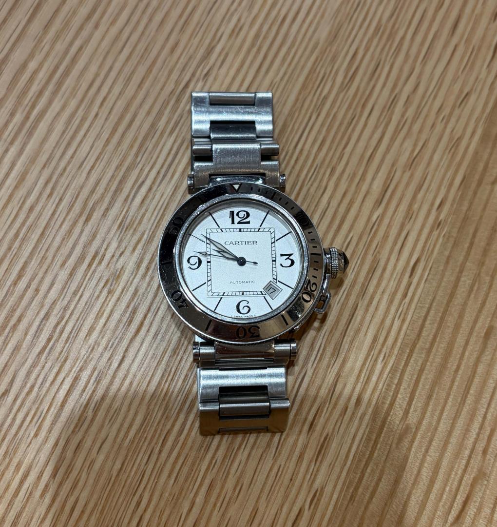 Cartierカルティエ パシャ シータイマー W31080M7 SS シルバー パシャ シータイマー[W31080M7] Pasha Sea-Timer | カルティエ メンズ