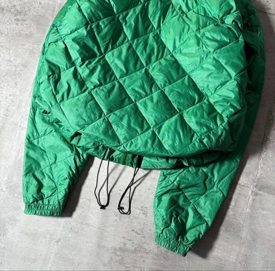 Columbia ダイヤキルト ダウンジャケット 短丈 ドローコード y2k 緑
