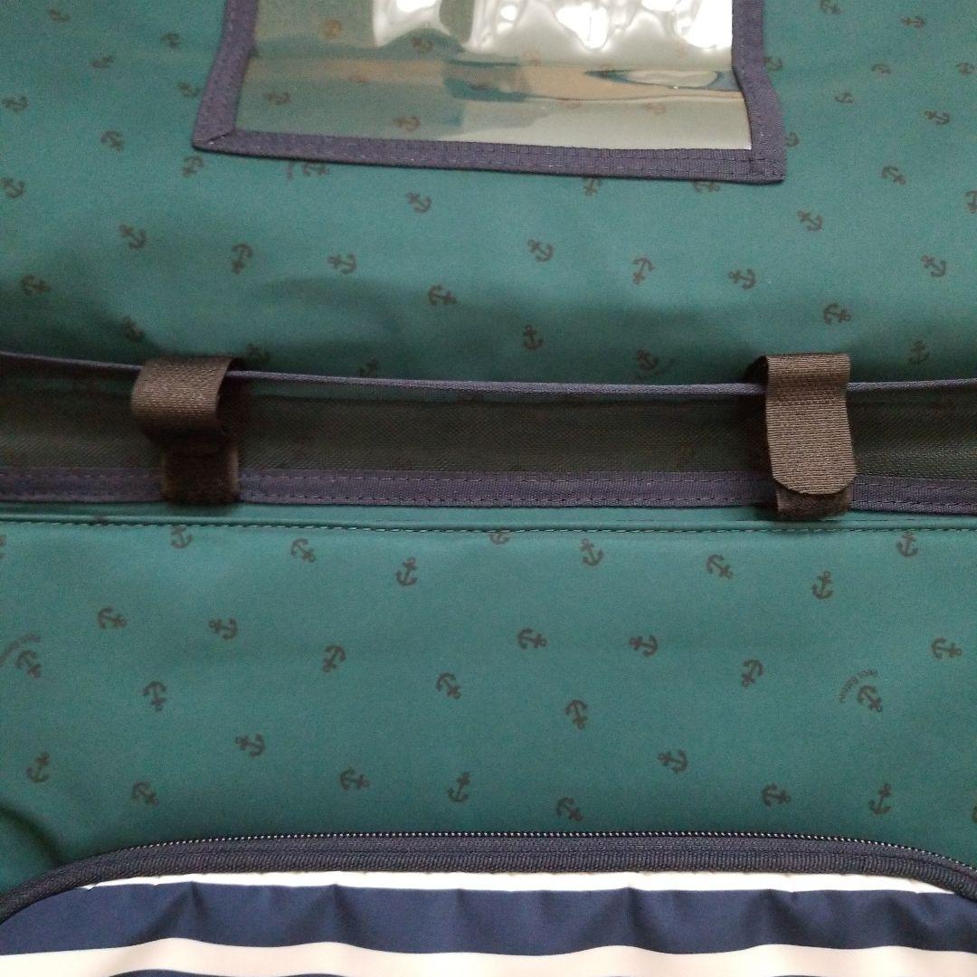 新品未使用 プチバトー リュック ランドセル グリーンとストライプ