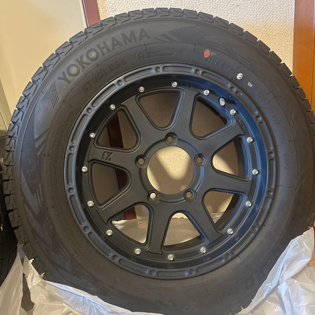 ジムニー スタッドレスMLJ エクストリームJ フラットブラック アルミ