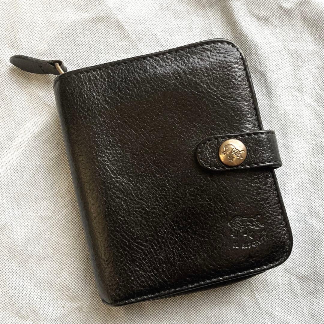 イルビゾンテ　折りたたみ財布　コンパクト　ミニ IL BISONTE（イルビゾンテ） 二つ折り財布 ミニウォレット レディース