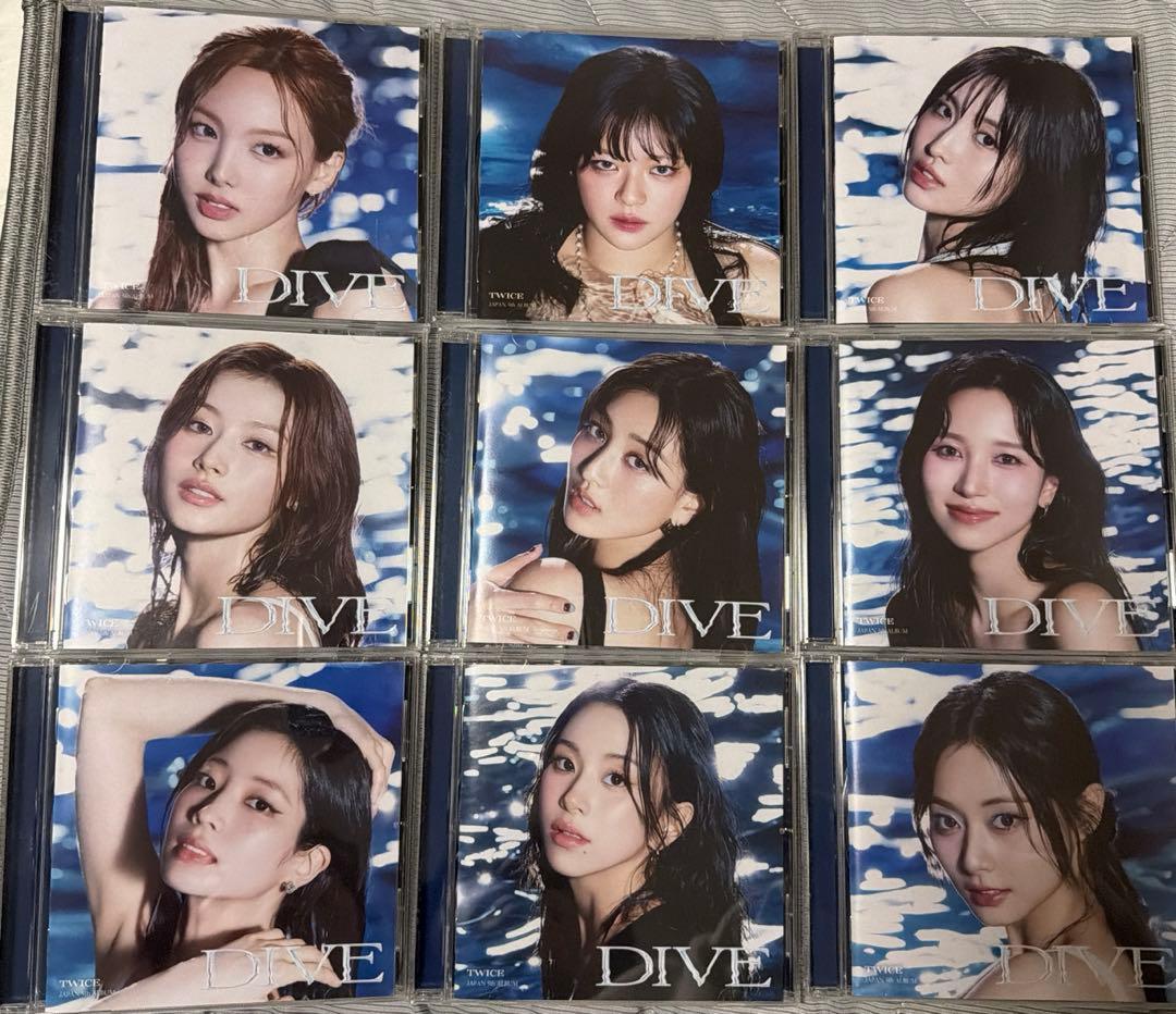 TWICE JAPAN 5th ALBUM DIVE CD ソロ盤 9枚セット TWICE JAPAN 5th ALBUM DIVE STANDARD LIMITED A B ONCE JAPAN SOLO
