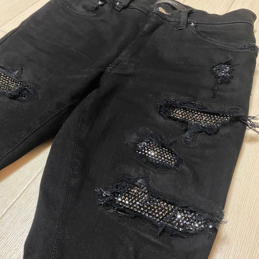 定価 約28万円】登坂広臣着用 AMIRI アミリ クリスタル デニムパンツ