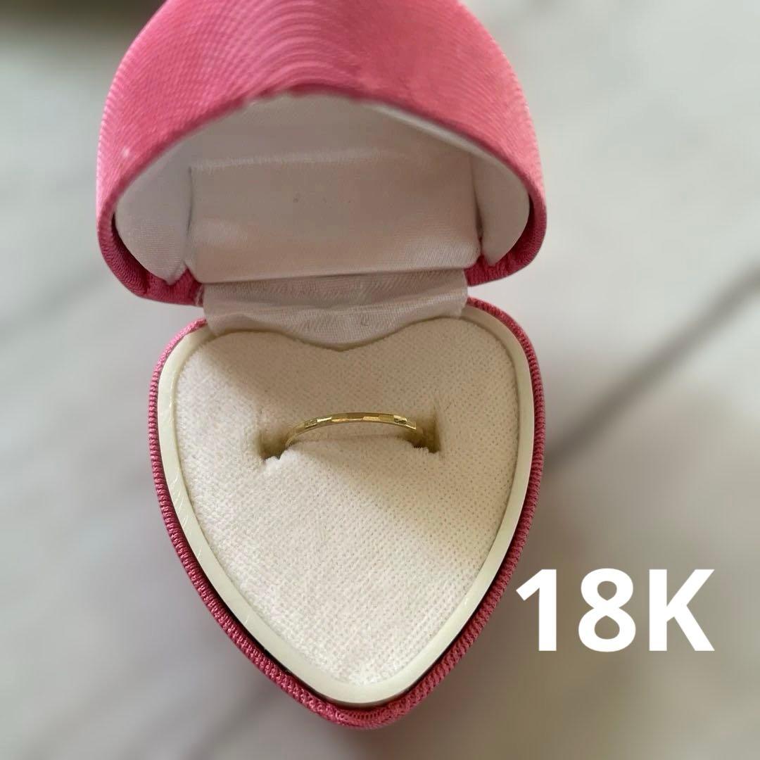 18Kシンプルピンキーリング Melody Accessory（メロディーアクセサリー） 指輪 リング 日本製