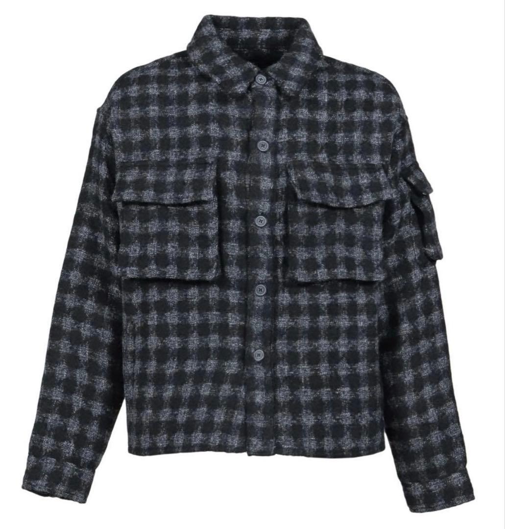 MLVINCE MILITARY CHECK JACKET /BLK ジャケット - メルカリ