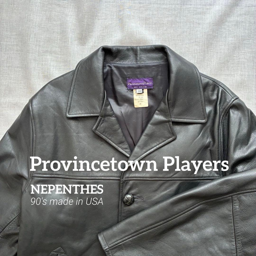 Provincetown Players ネペンテス レザーカーコート【USA製 - メルカリ