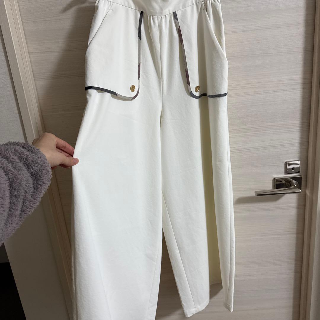 新品ブルーレーベル　ホワイト ガウチョパンツ ポケット付き 楽天市場】ガウチョパンツ ポケット付きの通販