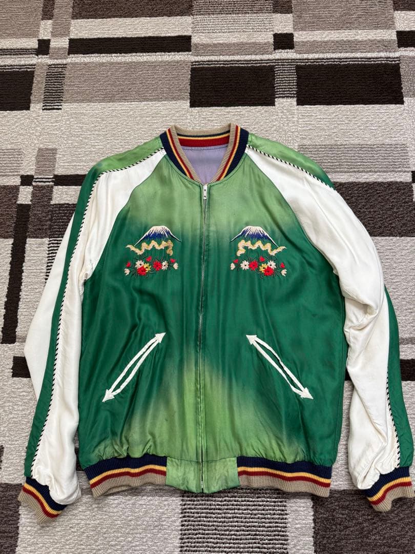 テーラー東洋 スカジャン エイジングモデル 東洋エンタープライズ テーラー東洋 / Early 1950s Style Acetate Souvenir Jacket “TIGER