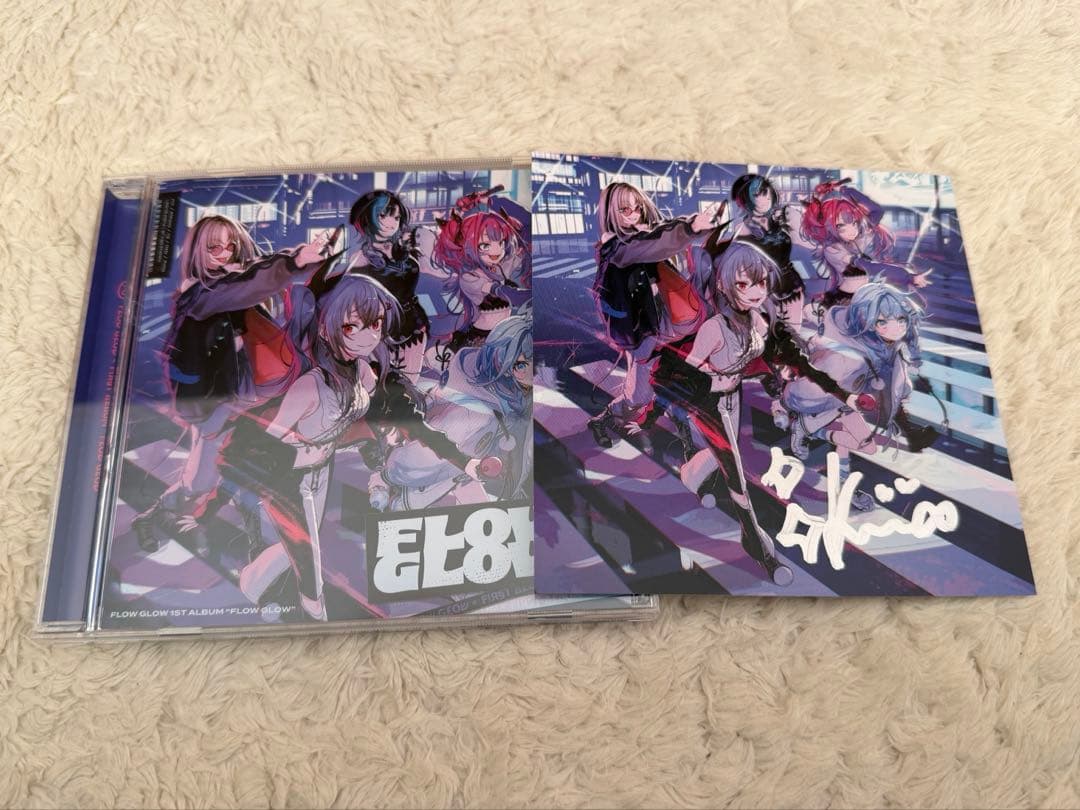 ホロライブ FLOW GLOW 1st アルバム 綺々羅々ヴィヴィ 直筆サイン