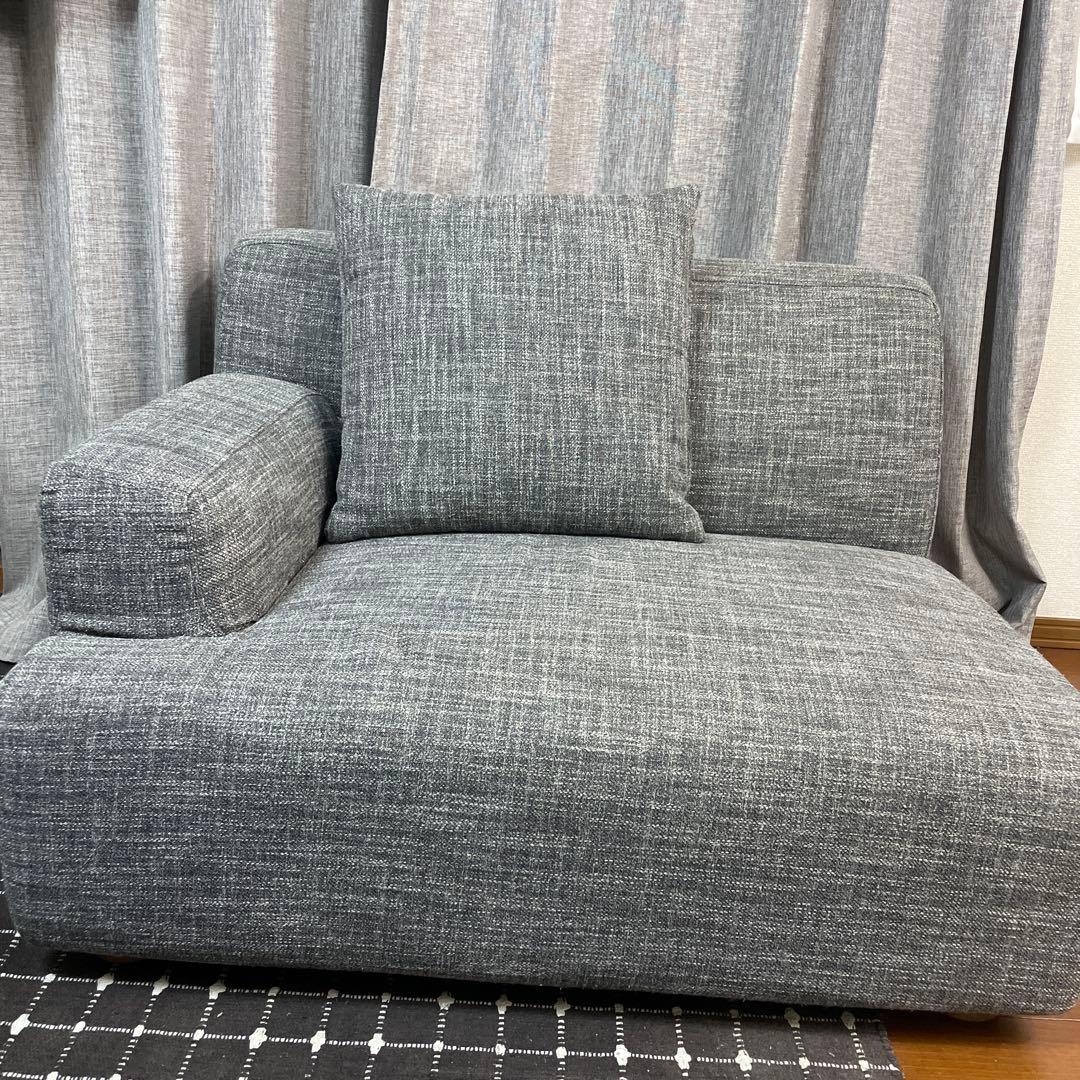 タイムセール❗️【unico】VAUS グレー 1.5人掛けソファ クッション1個 Soroi一人掛けソファ（大）用カバー – FINE KAGU 公式
