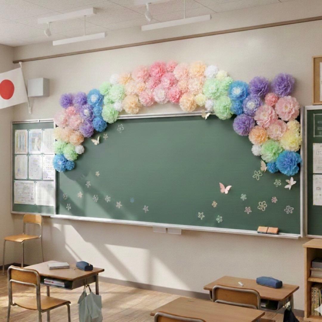 お誕生日会飾り付けセット 春虹色 入園式 入学式 卒園式 卒業式 保育園