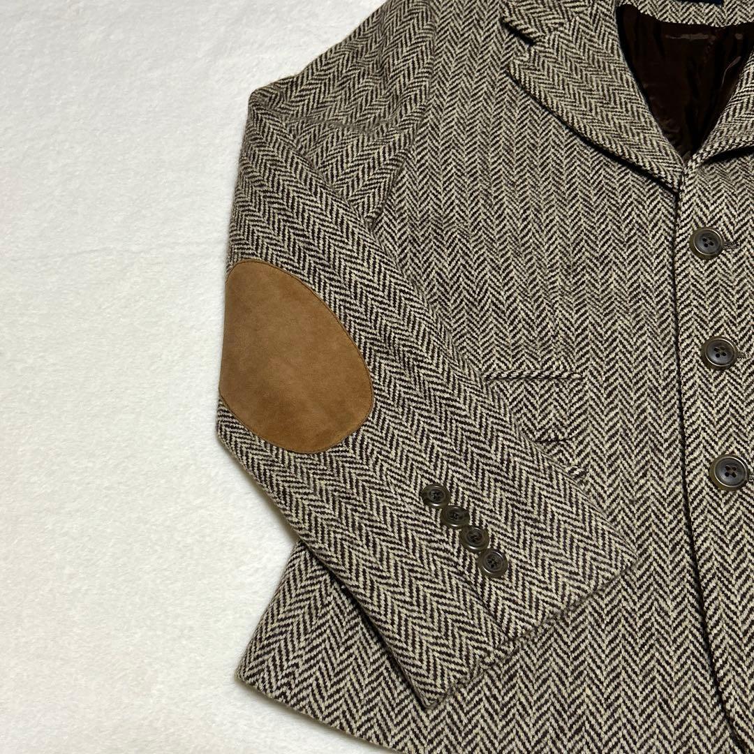 ラルフローレン レディース ヘリンボーン ウール ジャケット エルボー