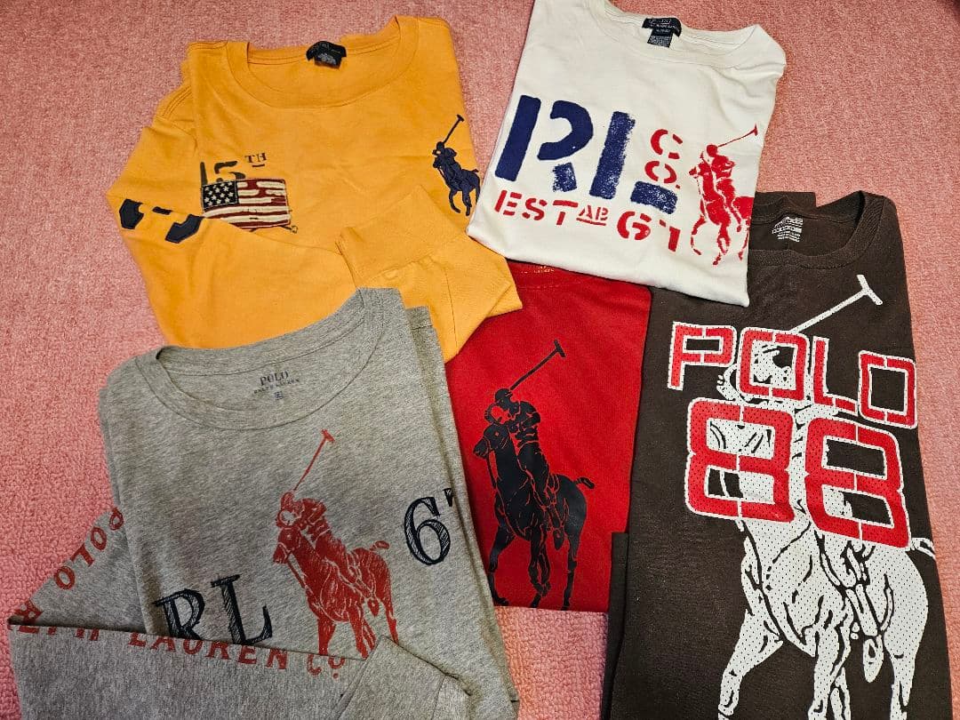 ポロラルフローレン長袖 Tシャツセット 160cm XLボーイズ POLO RALPH LAUREN（ポロ・ラルフローレン） 爆買 ポロ ラルフローレン