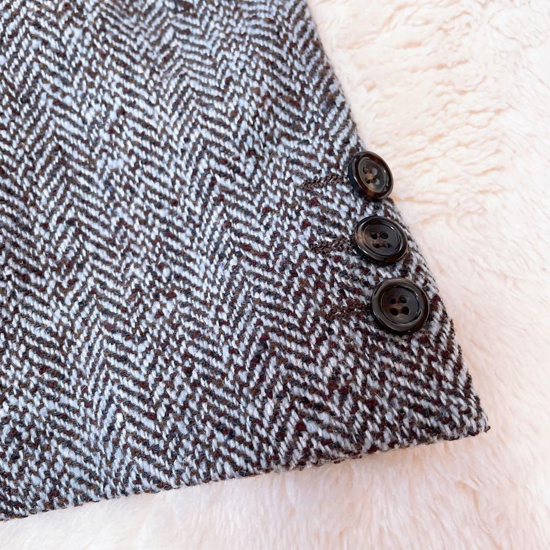 美品✨マックスマーラ 銀タグ テーラードジャケット ヘリンボーン