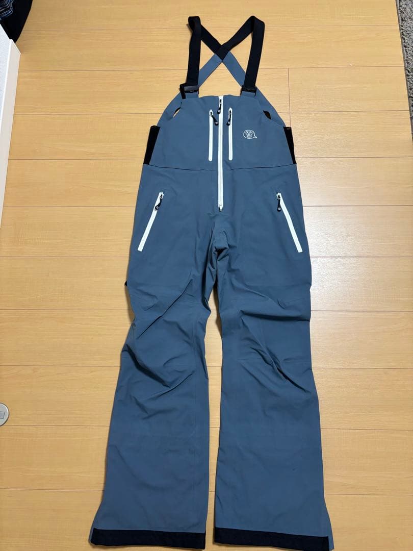 アンファッジ unfudge SMOKE BIB PANTS ブルーグレー　 Ｍ アンファッジ スノーボードウェア スモーク ビブパンツ unfudge SMOKE
