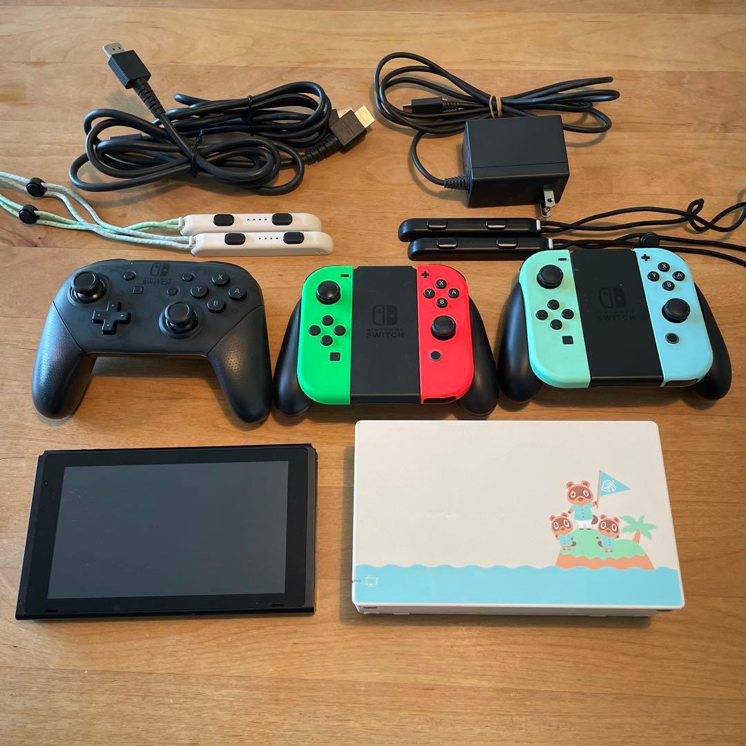 Nintendo Switch あつまれ どうぶつの森デザイン 本体➕おまけ 即納 新品 NSW Nintendo Switch あつまれ どうぶつの森セット(本体