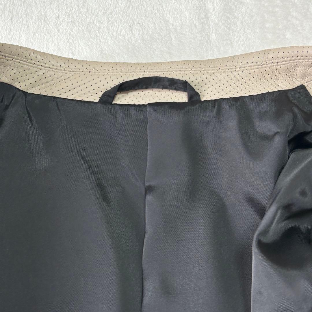 新品 25SS 定価19万 ジョセフオム 羊革 レザー テーラードジャケット50