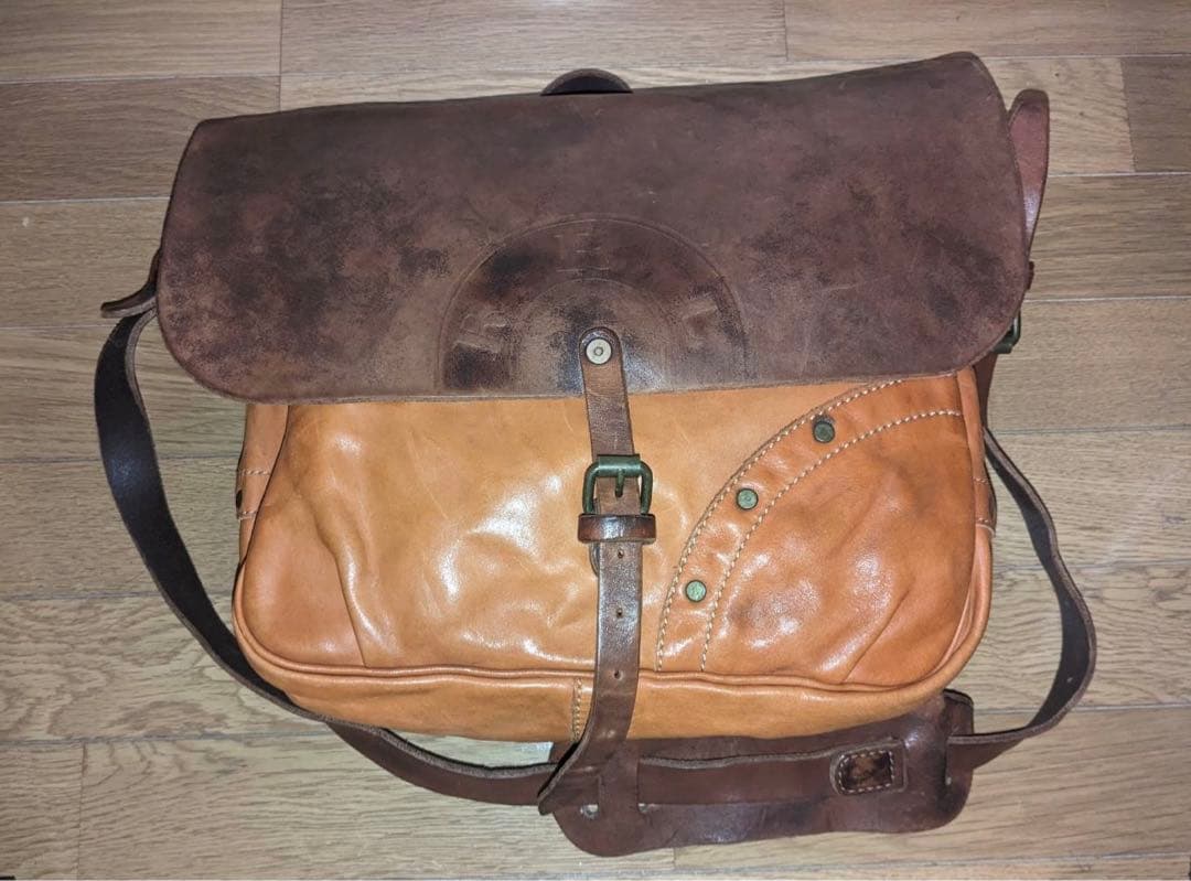 RRL LEATHER MAIL BAG レザー メールバッグ RRL LEATHER MAIL BAG レザー メールバッグ (O-8-16)｜Yahoo!フリマ