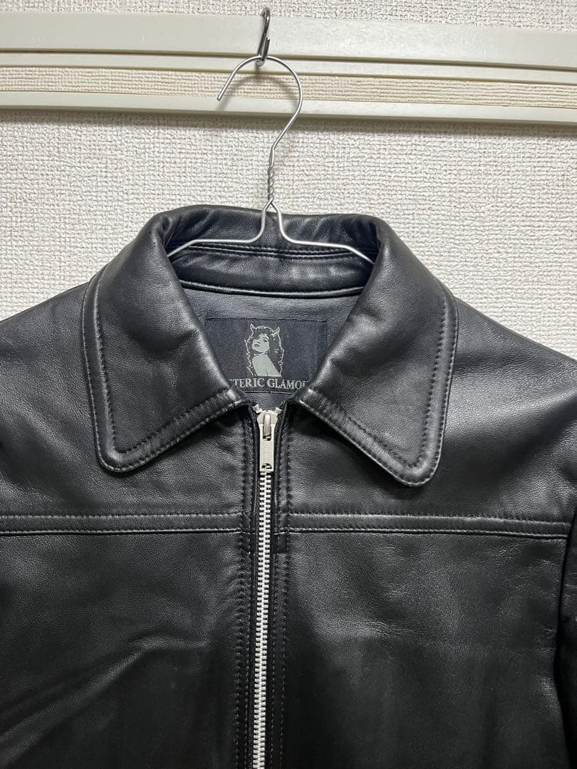 ヒステリックグラマー ラムレザー ジャケット - メルカリ
